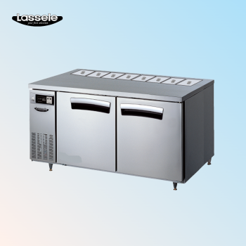 라셀르 1500 반찬냉장고 앞작업대 2도어 간냉식 LTB-1524R(B1)