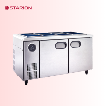 스타리온 1500 반찬냉장고 2도어 보급형 내부스텐 직냉식 SR-V15BAR